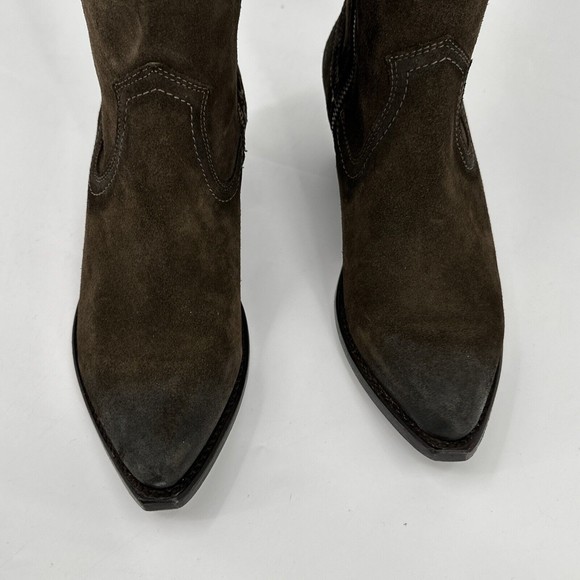 Frye Sacha Womens Size 8.5 B Over The Knee OTK Riding Western Boots Cognac Brown - Picture 4 of 12